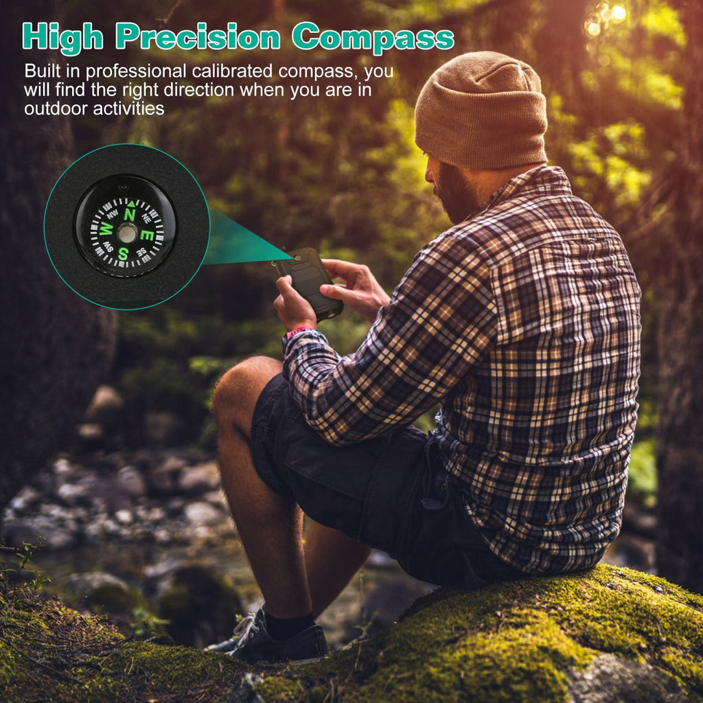 1Pc 1W MAh Solar Power Bank External Battery Pack Dual USB Interface