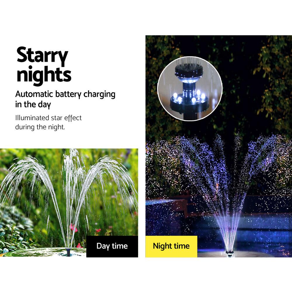 Gardeon Solar Pond Pump Submersible Water Fountain with Battery Kit