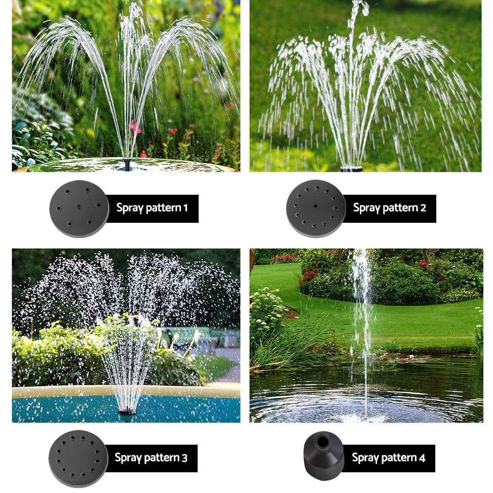 Gardeon Solar Pond Pump Submersible Water Fountain with Battery Kit