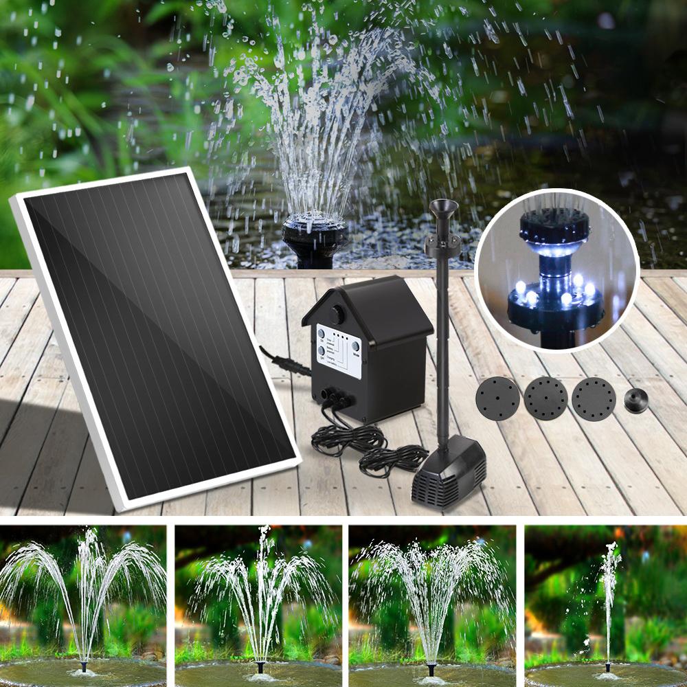 Gardeon Solar Pond Pump Submersible Water Fountain with Battery Kit