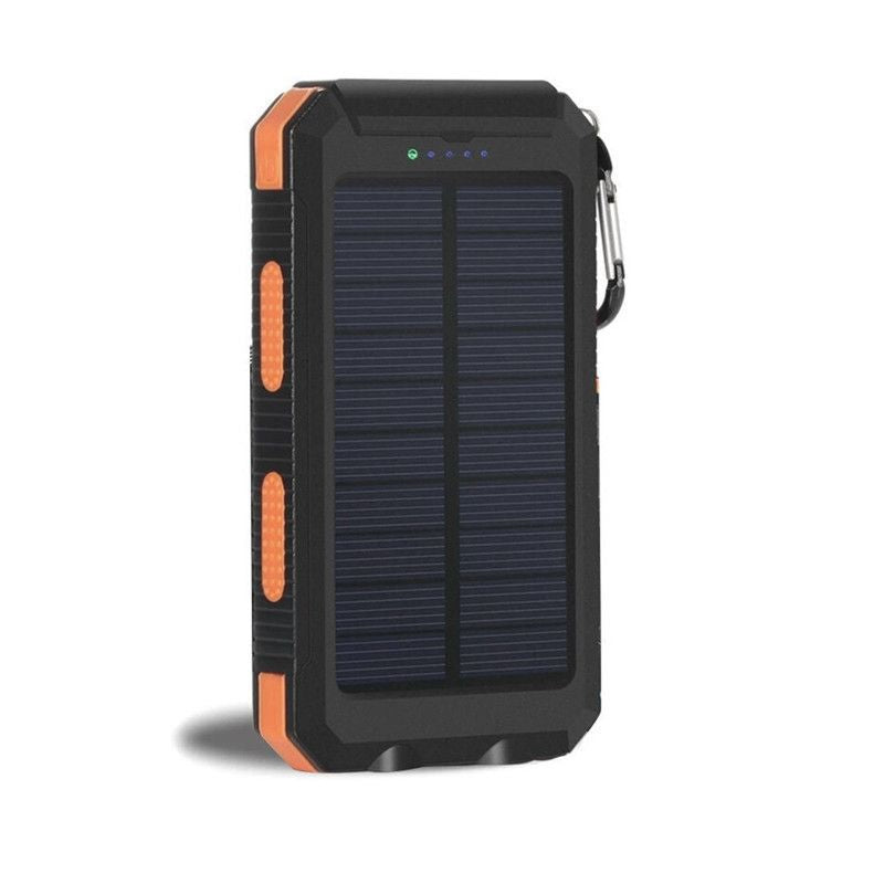 10000mAh Portable Fast Charging Power Bank 2USB Solar Charging with